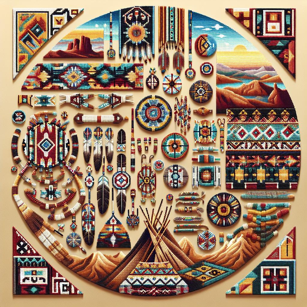 1 Beadwork techniques of Native American tribes in Southwest.jpg: Southwest USA Shopping