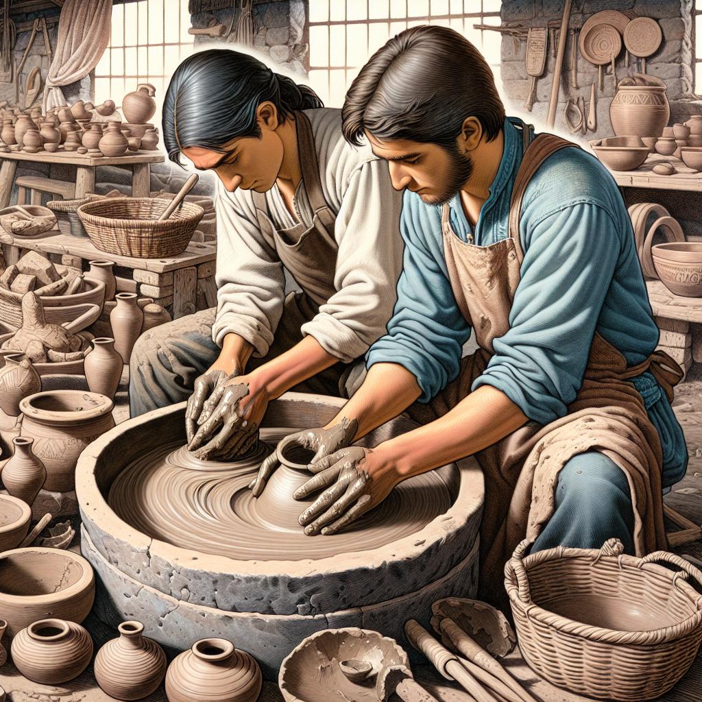 2 The process of preparing clay for pottery making.jpg: Southwest USA Shopping