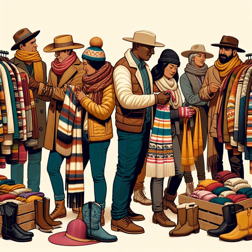 Winter wear in Southwest Warm tones and layered clothing.jpg: Southwest USA Shopping